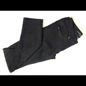 American Eagle Super Stretch Black Skinny Jeans 4 LONG